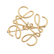 Load image into Gallery viewer, LOEWE Anagram Brooch Gold111.25.020 Metal
