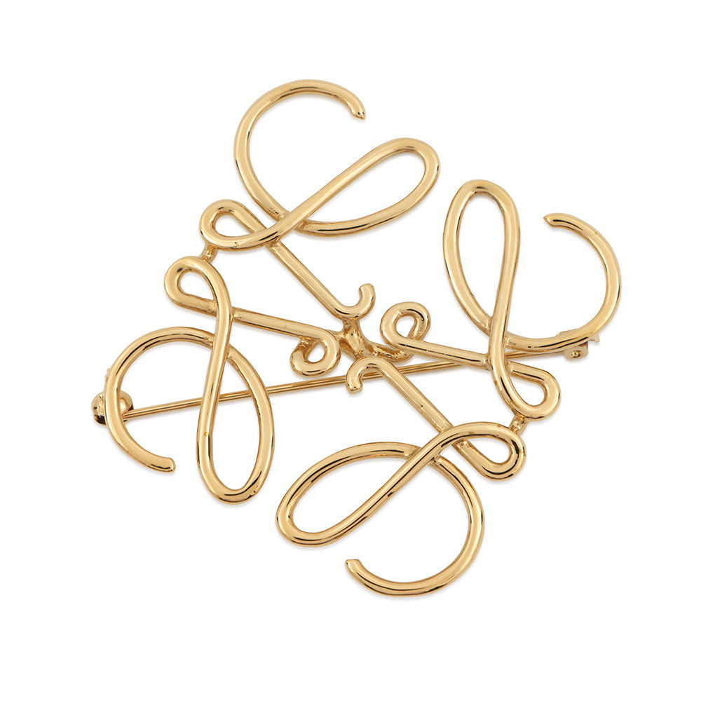 LOEWE Anagram Brooch Gold111.25.020 Metal
