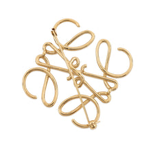 Load image into Gallery viewer, LOEWE Anagram Brooch Gold111.25.020 Metal
