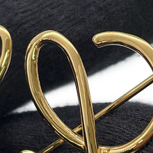 将图像加载到图库查看器中，LOEWE Anagram Brooch Gold111.25.020 Metal
