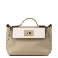 将图像加载到图库查看器中，HERMES 24/24 Sac Van Quatre Beige Marfa/Gris Pale Evercolor Swift Leather Size Mini
