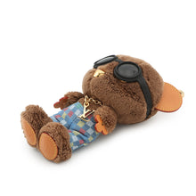 将图像加载到图库查看器中，LOUIS VUITTON Bag Charm・LV Louis Bear Brown/BlueM03178 Fake fur
