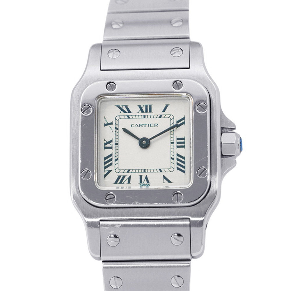 CARTIER Santos Galve SM W24mm×H34ｍｍ Stainless Steel White DialW20017D6