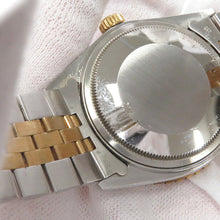 将图像加载到图库查看器中，ROLEX Datejust Thunderbird W36mm Stainless Steel K18YG Blue Dial16253
