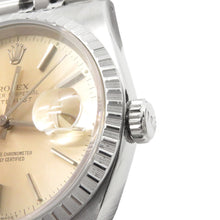 将图像加载到图库查看器中，ROLEX Datejust W36mm Stainless Steel Silver Dial16220
