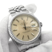 将图像加载到图库查看器中，ROLEX Datejust W36mm Stainless Steel Silver Dial16220
