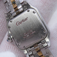 将图像加载到图库查看器中，CARTIER PANTHERESM 1 Row H29.2mm×W21.6mm Stainless Steel K18YG Ivory Dial84038241
