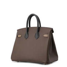将图像加载到图库查看器中，HERMES Birkin tricolor Ecorce/Black/Etoupe Epsom Size 25
