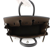 将图像加载到图库查看器中，HERMES Birkin tricolor Ecorce/Black/Etoupe Epsom Size 25
