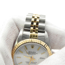 Load image into Gallery viewer, ROLEX Datejust W26mm Stainless Steel K18YG White Dial69173
