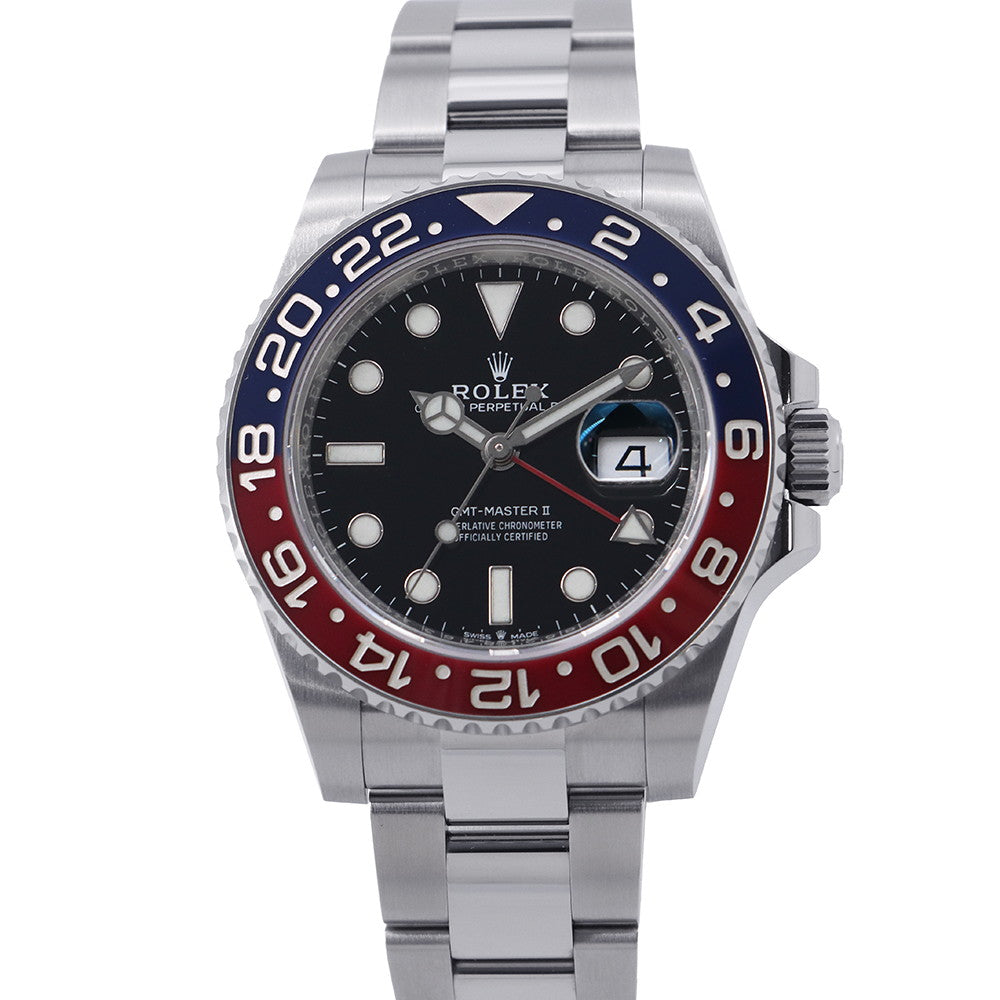 ROLEX GMT MasterII W40mm Stainless Steel Black Dial126710BLRO