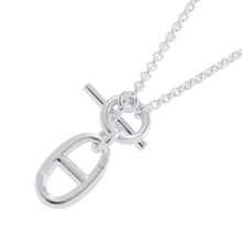 将图像加载到图库查看器中，HERMES Chaine d'Ancre Amulette Necklace SV925

