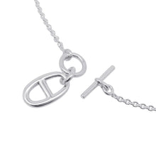 将图像加载到图库查看器中，HERMES Chaine d'Ancre Amulette Necklace SV925

