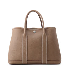 将图像加载到图库查看器中，HERMES Garden Party Etoupe Negonda Leather Size TPM
