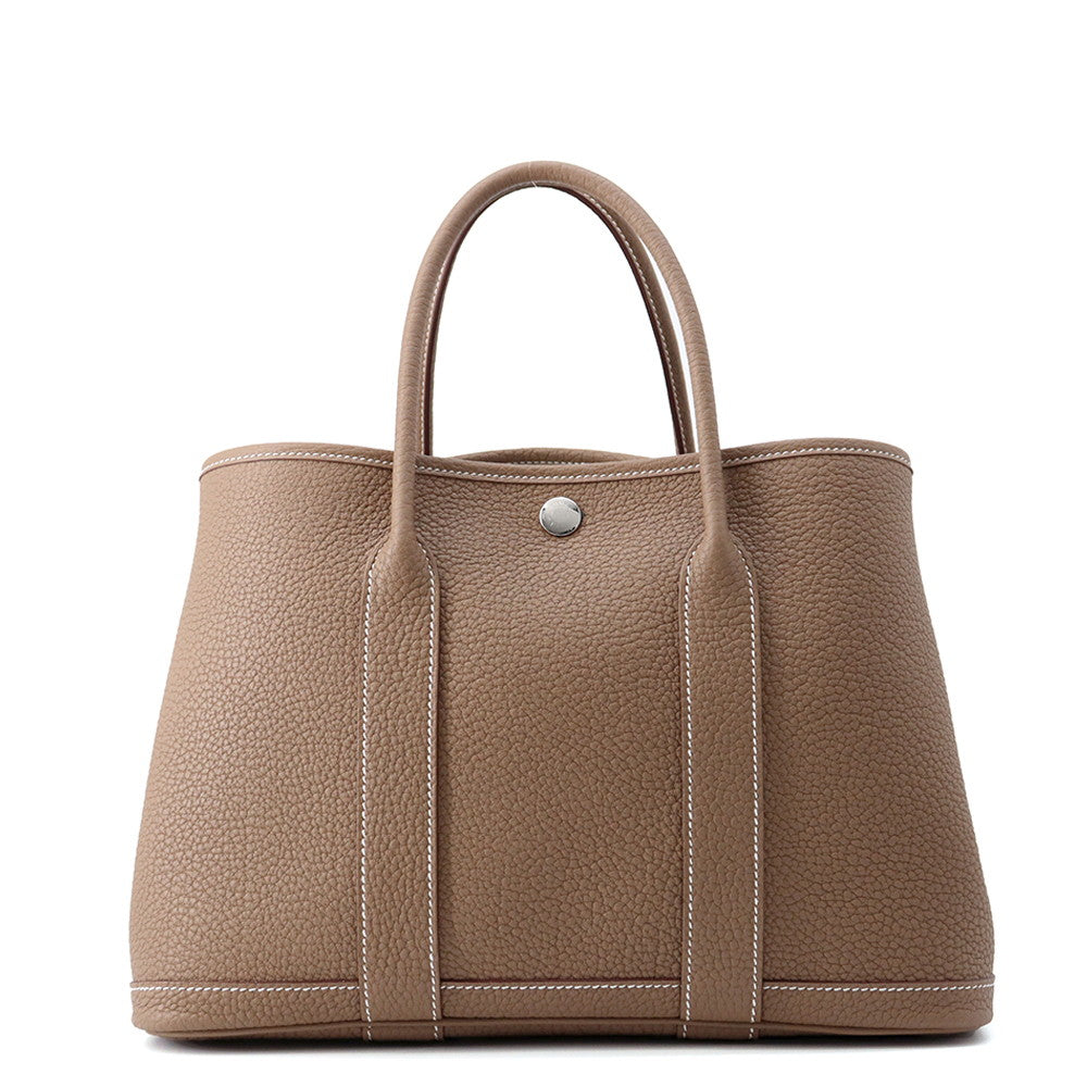HERMES Garden Party Etoupe Negonda Leather Size TPM