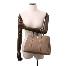 将图像加载到图库查看器中，HERMES Garden Party Etoupe Negonda Leather Size TPM
