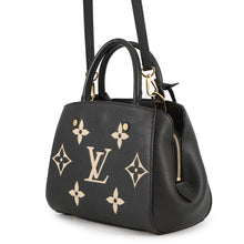 将图像加载到图库查看器中，LOUIS VUITTON Montaigne Noir/BeigeM45778 Monogram Empreinte Leather Size BB
