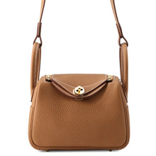 Load image into Gallery viewer, HERMES Lindy Gold Taurillon Clemence Size Mini
