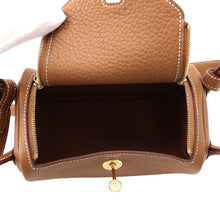 将图像加载到图库查看器中，HERMES Lindy Gold Taurillon Clemence Size Mini
