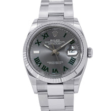 将图像加载到图库查看器中，ROLEX Datejust 36 W36mm Stainless Steel K18WG Silver Dial126234
