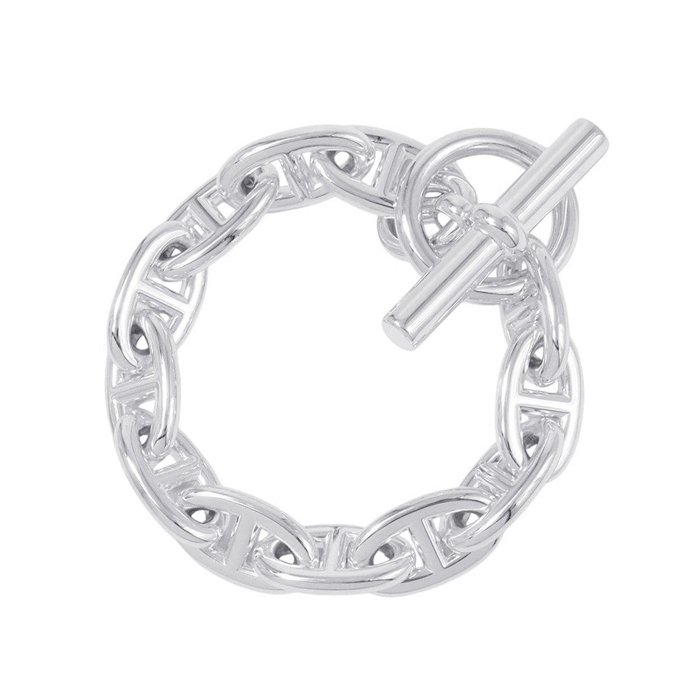 HERMES Chaine d'Ancre Bracelet 12 frames Size GM SV925