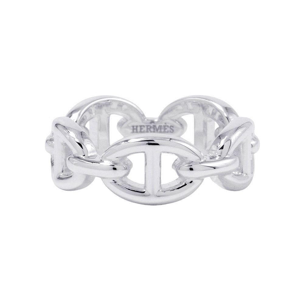 HERMES Chaine d'Ancre Anchene Ring Size PM/52/#12 SV925
