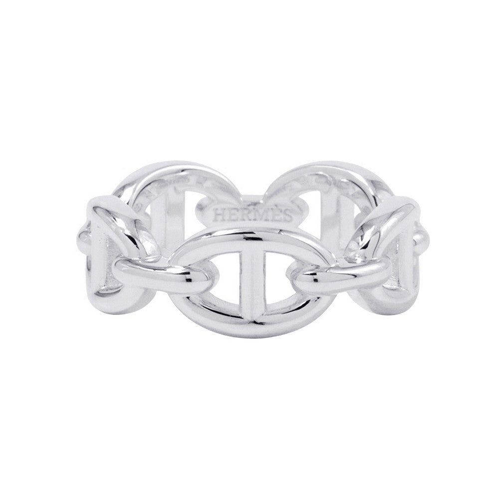 HERMES Chaine d'Ancre Anchene Ring Size PM/52/#12 SV925