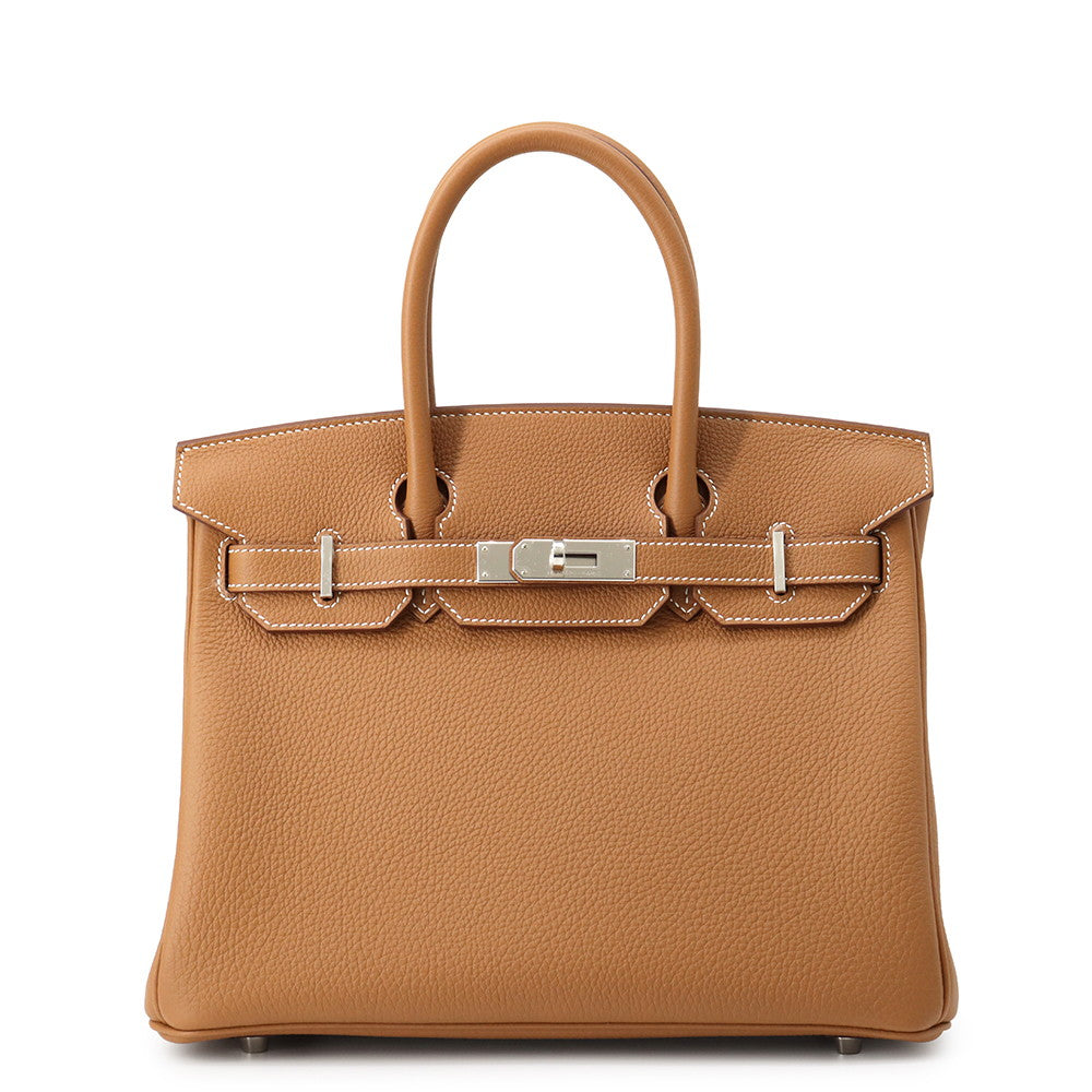 HERMES Birkin Gold Togo Leather Size 30
