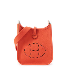 Load image into Gallery viewer, HERMES Evelyne Short Orange Field Taurillon Clemence Size TPM
