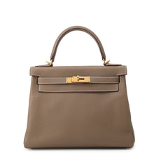 将图像加载到图库查看器中，HERMES Kelly Retourne Etoupe Togo Leather Size 28
