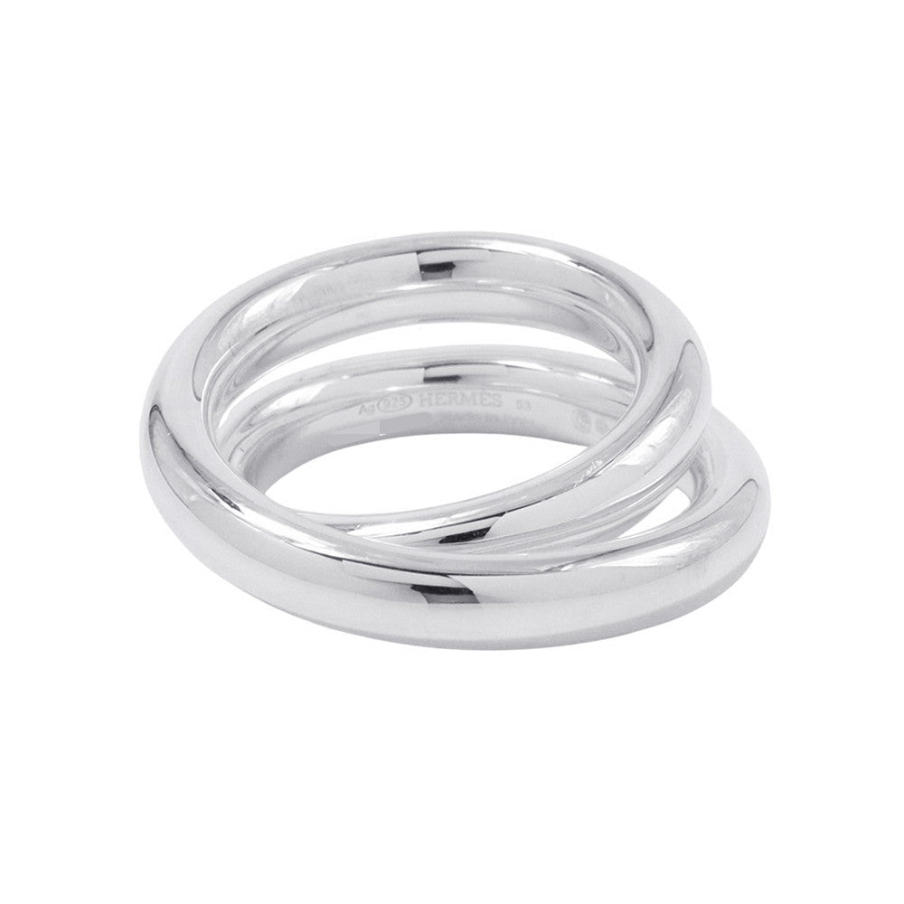 HERMES Caba Cityslide clutchertige Ring Size 53/#13 SV925