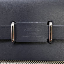 将图像加载到图库查看器中，HERMES Herbag zip Ardoise/Ecru Toile Military Vache Hunter Leather Size Mini
