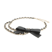 将图像加载到图库查看器中，CHANEL ChainBelt Size 70/28 BlackAAB382 Calf Leather Metal
