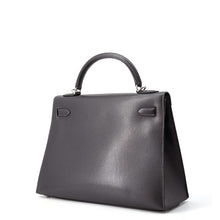 Load image into Gallery viewer, HERMES Kelly Sellier Graphite Courchevel Size 32
