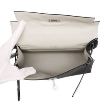 Load image into Gallery viewer, HERMES PochetteKelly SPO Verso Black/Pearl Grey Swift Leather
