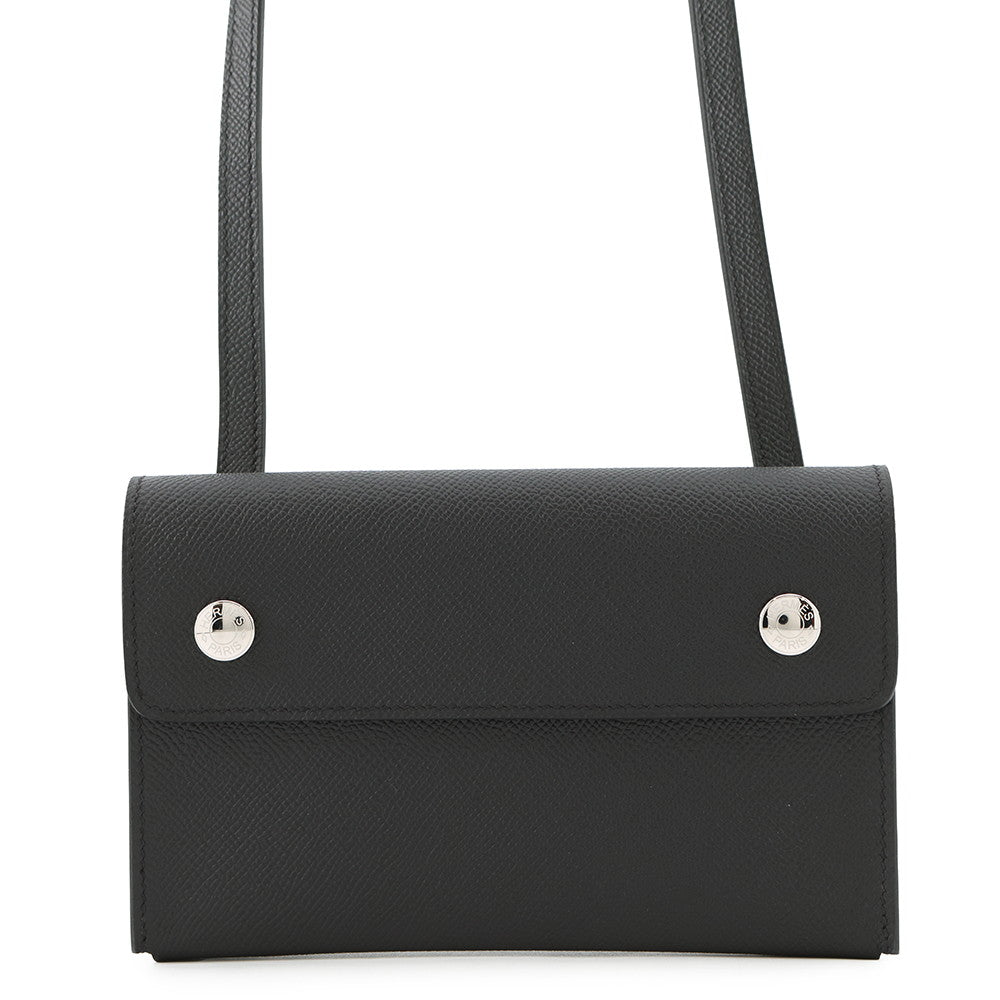 HERMES Nap To Go Black Epsom