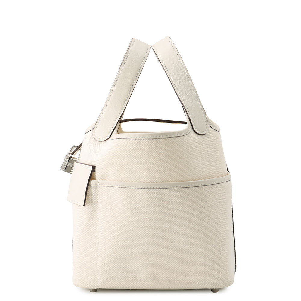 HERMES Picotin Lock Cargo Nata Towar Goeran Swift Leather Size PM