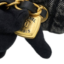 将图像加载到图库查看器中，CHANEL Matelasse Flap Bag BlackAS5737 Washed Denim
