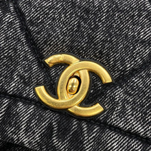将图像加载到图库查看器中，CHANEL Matelasse Flap Bag BlackAS5737 Washed Denim
