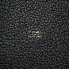将图像加载到图库查看器中，HERMES Picotin Lock Black Taurillon Clemence Size PM
