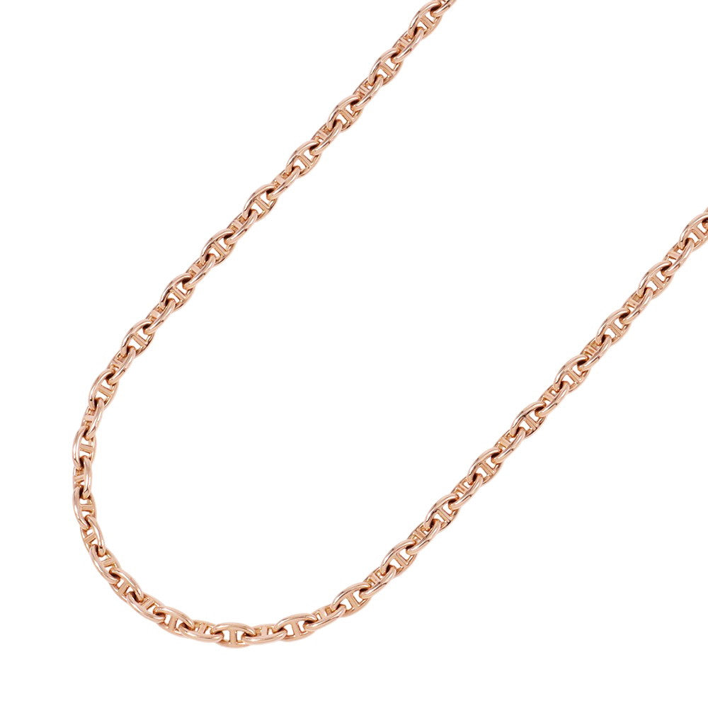 HERMES Chaine d'Ancre Necklace 62 frames Size TPM 18K Pink Gold