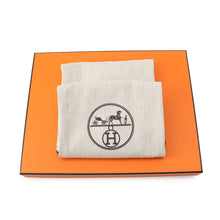 将图像加载到图库查看器中，HERMES Oran Sandals Black Leather Size 36
