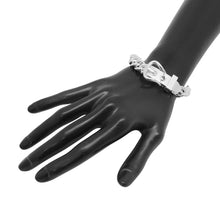 将图像加载到图库查看器中，HERMES BoucleSellier Inflexible Bracelet Size 17 SV925
