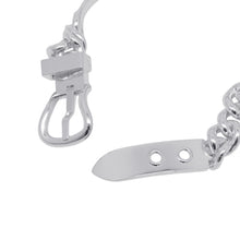 将图像加载到图库查看器中，HERMES BoucleSellier Inflexible Bracelet Size 17 SV925
