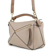 将图像加载到图库查看器中，LOEWE Puzzle bag SAND/MILK322.12KBS20 Calf Leather Size Medium
