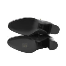 将图像加载到图库查看器中，HERMES Saint Germain Boots Black Calf Leather Size 36
