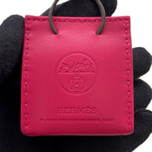 将图像加载到图库查看器中，HERMES Sac Orange Bag Charm Rose mexico Lambskin
