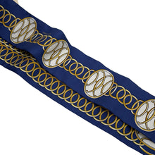 将图像加载到图库查看器中，HERMES Twilly LIFT PROFIL Marine/Black/Gold Silk100%
