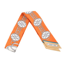 将图像加载到图库查看器中，HERMES Twilly LIFT PROFIL Potiron Orange/Beige/Grease Silk100%
