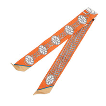 将图像加载到图库查看器中，HERMES Twilly LIFT PROFIL Potiron Orange/Beige/Grease Silk100%
